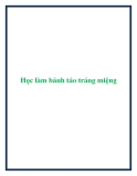 Học làm bánh táo tráng miệng