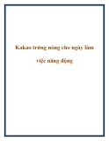 Kakao trứng nóng cho ngày làm việc năng động