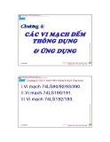 Chương 4: Các vi mạch đếm thông dụng & Ưng dụng