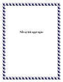 Nỗi sợ hãi ngọt ngào