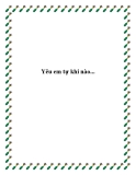 Yêu em tự khi nào....