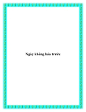 Ngày không báo trước