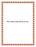 Nếu có một cô nàng Xử Nữ yêu anh….