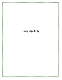 Công việc kì lạ