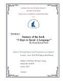 Seminar: Sumary of the book “5 Steps to Speak A Language”