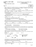 Đè thi thử ĐH năm 2013 môn Sinh học  trường THPT Trực Ninh
