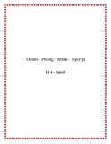 Thanh - Phong - Minh - Nguyệt -  Kỳ 4 