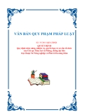 VĂN BẢN QUY PHẠM PHÁP LUẬTSố: 33/2011/QĐ-UBND QUYẾT ĐỊNH Quy định chức năng, nhiệm vụ, quyền hạn và cơ cấu tổ chức của Chi cục Thủy lợi và Phòng, chống lụt bão trực thuộc Sở Nông nghiệp và Phát triển nông thôn