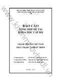 BÁO CÁO  TỔNG HỢP ĐỀ TÀI KHOA HỌC CẤP BỘ " BÁO CÁO  TỔNG HỢP ĐỀ TÀI KHOA HỌC CẤP BỘ "