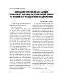 Báo cáo "Đánh giá việc thực hiện Bộ Luật lao động thông qua kết quả thanh tra từ năm 1995 đến năm 2008 và những đề xuất sửa đổi, bổ sung Bộ luật lao động "