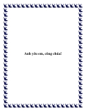 Truyện ngắn Anh yêu em, công chúa!