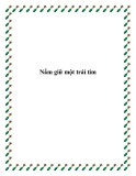 Nắm giữ một trái tim