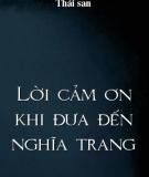 Lời Cảm Ơn Khi Đưa Đến Nghĩa Trang