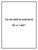 Tự cứu thiết bị Android khi bị lỗi và chết