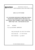 Luận văn:Giải pháp nhằm phát triển hoạt động thanh toán không dùng tiền mặt tại NH Nông nghiệp & PTNT VN chi nhánh Sài Gòn