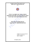 Luận văn:Thực trạng hoạt động kinh doanh thẻ tại ngân hàng TMCP Nam Việt - chi nhánh Bình Dương