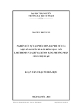 luận văn: NGHIÊN CỨU SỰ TẠO PHỨC ĐƠN, ĐA PHỐI TỬ CỦA MỘT SỐ NGUYÊN TỐ ĐẤT HIẾM NẶNG VỚI L-METHIONIN VÀ AXETYLAXETON BẰNG PHƯƠNG PHÁP CHUẨN ĐỘ ĐO pH