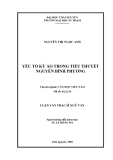 luận văn: YẾU TỐ KỲ ẢO TRONG TIỂU THUYẾT NGUYỄN BÌNH PHƯƠNG