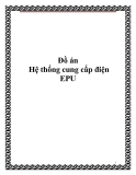 Đồ án hệ thống cung cấp điện -EPU