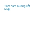 Tôm hùm nướng xốt Nhật