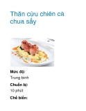 Thăn cừu chiên cà chua sấy