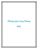 Phòng ngủ trong Phong thủy