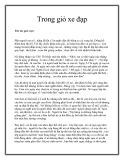 Trong giỏ xe đạp