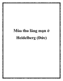 Mùa thu lãng mạn ở Heidelberg (Đức)