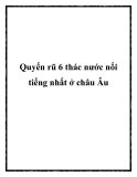 Quyến rũ 6 thác nước nổi tiếng nhất ở châu Âu