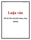 Đề tài: Bảo hộ kiểu dáng công nghiệp