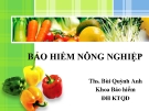 BẢO HIỂM NÔNG NGHIỆP