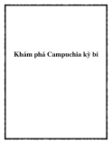 Khám phá Campuchia kỳ bí