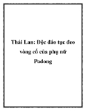 Thái Lan: Độc đáo tục đeo vòng cổ của phụ nữ Padong