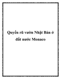 Quyến rũ vườn Nhật Bản ở đất nước Monaco