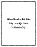 Glass Beach – Bãi biển thủy tinh độc đáo ở California(Mỹ)