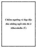 Chiêm ngưỡng vẻ đẹp độc đáo những ngôi nhà đá ở Alberobello (Ý)