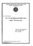 Luận văn:Xử lý bã khoai mì để làm thức ăn gia súc