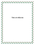 Tình yêu thầm kín