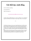 Truyện ngắn Gió thổi dọc cánh đồng