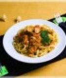 Pasta nấm xốt kem cà chua