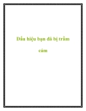 Dấu hiệu bạn đã bị trầm cảm