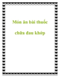 Món ăn bài thuốc chữa đau khớp