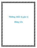 Những chiếc lọ gia vị đáng yêu