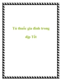 Tủ thuốc gia đình trong dịp Tết