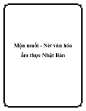 Mận muối - Nét văn hóa ẩm thực Nhật Bản