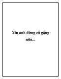 Xin anh đừng cố gắng nữa....
