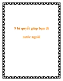 9 bí quyết giúp bạn đi nước ngoài