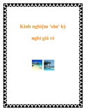 Kinh nghiệm 'săn' kỳ nghỉ giá rẻ