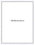 Nỗi niềm của riêng em