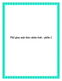 Thế gian một thẻo nhân tình - phần 2